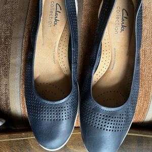 Clarks casual slip ons